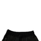 Black Cotton Sweatshorts Men Bermuda Shorts