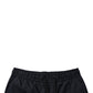 Black Cotton Sweatshorts Men Bermuda Shorts