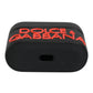 Black Orange Silicone Embossed Logo Airpods Case