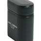 Black Calfskin Leather Logo Print Flip Holder Airpods Case