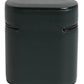Black Calfskin Leather Logo Print Flip Holder Airpods Case