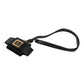 Black Leather Strap Gold Metal Logo Plaque Airpods Case