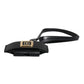 Black Leather Strap Gold Metal Logo Plaque Airpods Case
