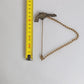 Black Gold Brass Copper Revolver Brooch Lapel Pin