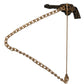 Black Gold Brass Copper Revolver Brooch Lapel Pin