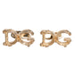 Gold Tone 925 Sterling Silver DG Logo Cufflink