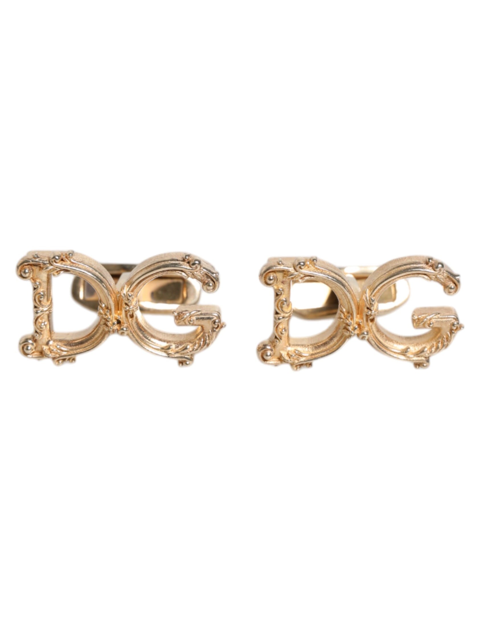 Gold Tone 925 Sterling Silver DG Logo Cufflink