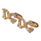 Gold Tone 925 Sterling Silver DG Logo Cufflink