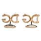Gold Tone 925 Sterling Silver DG Logo Cufflink