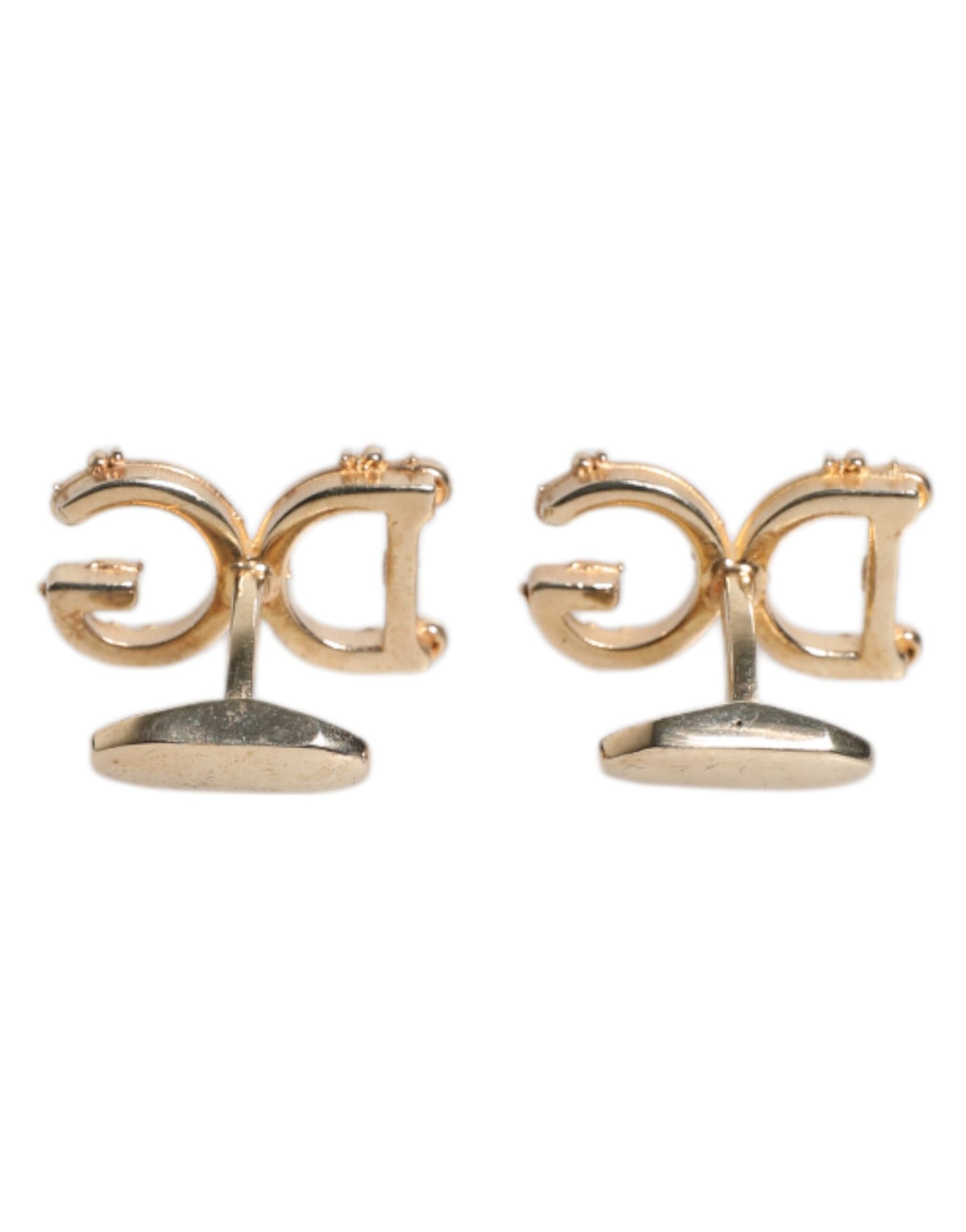 Gold Tone 925 Sterling Silver DG Logo Cufflink