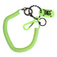 Green Springy Key Holder DG Logo Men's Keychain Keyring