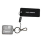 Gray Black DG Rubber Logo Silver Men's Keychain Keyring
