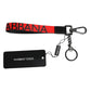 Red Logo Nylon Silver Brass Men Holder Keychain Keyring