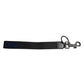 Black Logo Nylon Silver Brass Men Holder Keychain Keyring