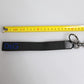 Black Logo Nylon Silver Brass Men Holder Keychain Keyring