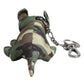 Multicolor Camouflage Animal Silhouette Keychain Keyring