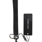Black Logo Nylon Silver Brass Men Holder Keychain Keyring