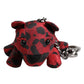 Red Black Polyester Animal Silhouette Keychain Keyring