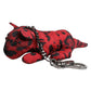Red Black Polyester Animal Silhouette Keychain Keyring