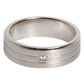 Silver Tone Brass Clear Crystal DG Logo Ring