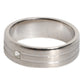 Silver Tone Brass Clear Crystal DG Logo Ring