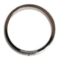 Silver Tone Brass Clear Crystal DG Logo Ring