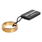 Gold Tone Brass Red Crystal DG Logo Ring