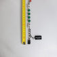 Silver Tone Brass Bead Dice Logo Embellish Charm Bracelet