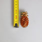 Dolce & Gabbana Gold Brass Pineapple Crystal Jewelry Brooch Pin