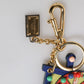Dolce & Gabbana Multicolor Gold Tone Carretto Keychain Keyring