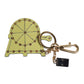 Dolce & Gabbana Multicolor Gold Tone Carretto Keychain Keyring