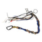 Multicolor Braided Rope Logo Bag Shoulder Strap