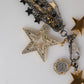 Dolce & Gabbana Silver Gold Brass Embellished Waist Chain Belt