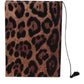 Dolce & Gabbana Brown Black Polyester Leopard Logo Print Small Notebook