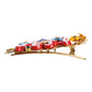 Dolce & Gabbana Multicolor Spring CARRETTO Gold Brass Crystal Hair Clip