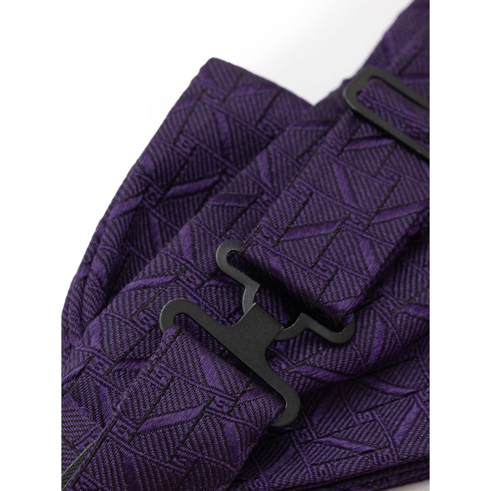 Cravatte e papillon in seta viola