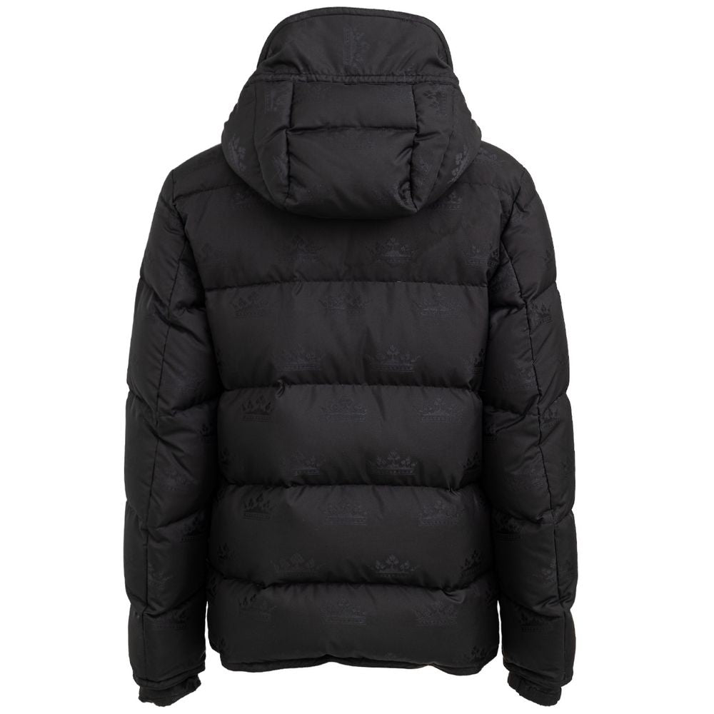 Schwarze Baumwolljacke