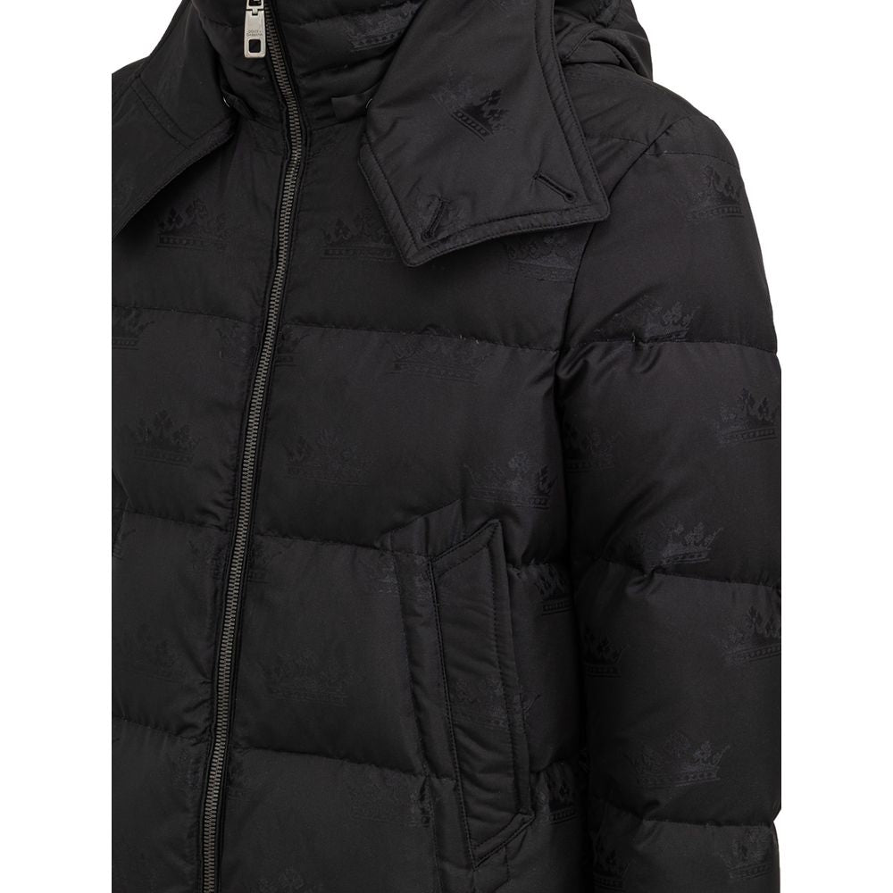 Schwarze Baumwolljacke