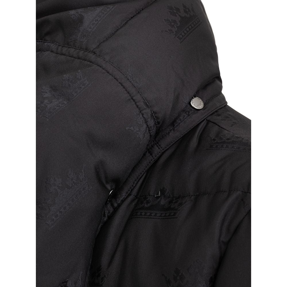 Schwarze Baumwolljacke