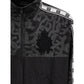 Schwarze Polyesterjacke