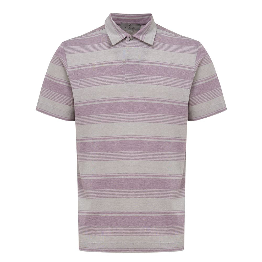 Graues Poloshirt aus Baumwolle