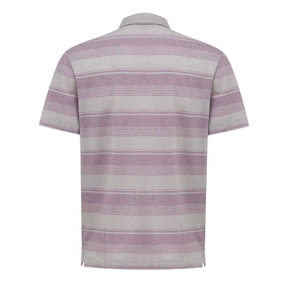 Graues Poloshirt aus Baumwolle