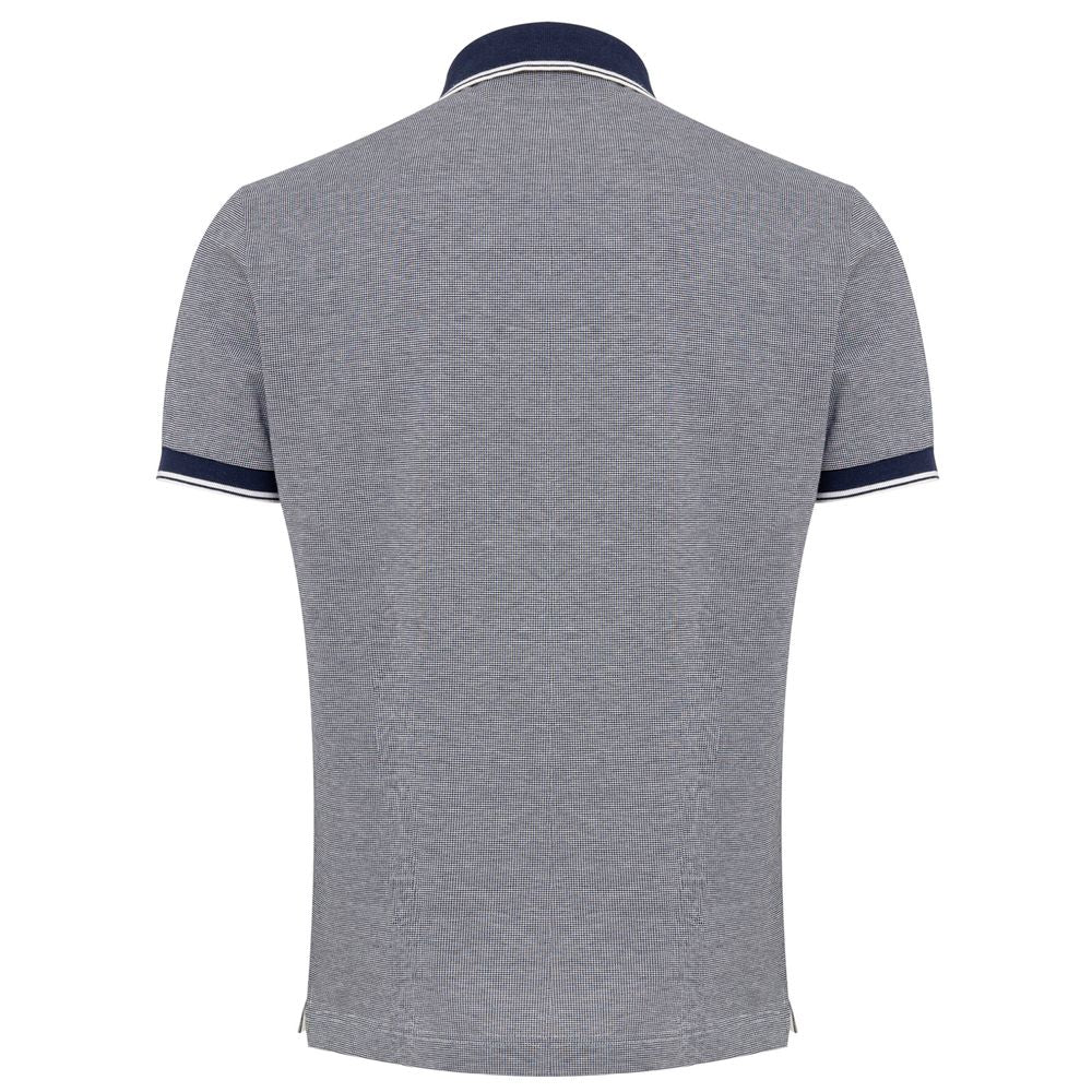 Blaues Poloshirt aus Baumwolle