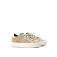 Beige Ledersneaker