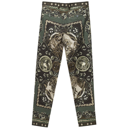 Jeans e pantaloni in cotone verde