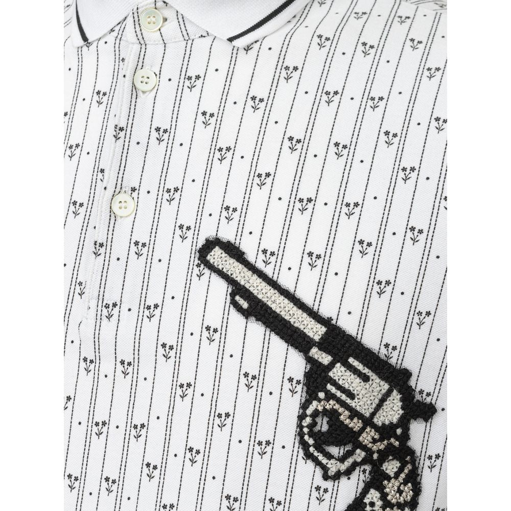 Polo in cotone bianco