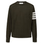 Grüner Wollpullover