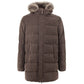 Giacca in cotone marrone