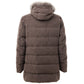 Giacca in cotone marrone