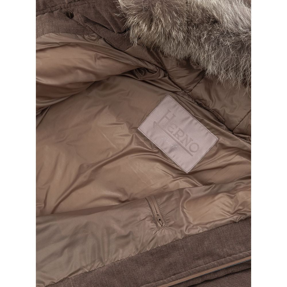 Giacca in cotone marrone